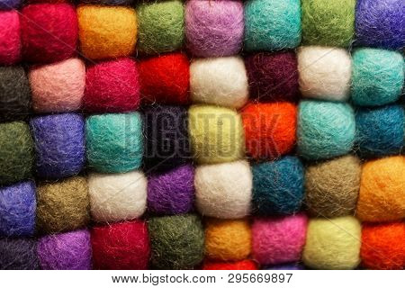 Different Colored Balls Of Wool