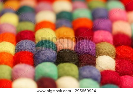 Different Colored Balls Of Wool