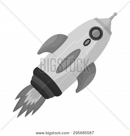 Vector Design Of Rocket And Launch  Logo. Collection Of Rocket And Spaceship Stock Symbol For Web.