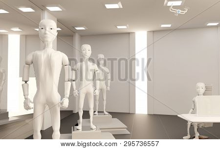 Buy A Robot In The Robot Shop 3d-illustration