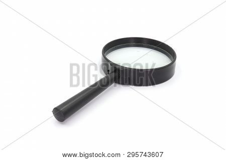 Magniflying Glass Isolated On White Background. High Resolution Image Gallery.