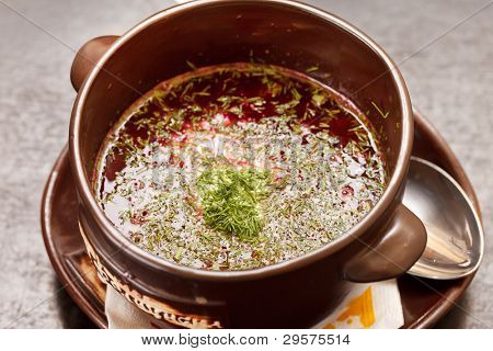 Litouwse Borsjt (Wit-Russische nationale food)