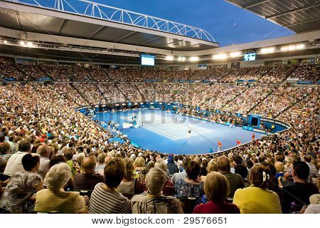 MELBOURNE - 29 gennaio: Rod Laver arena durante il 2012 Australian Open finale tra Noval Djokavic
