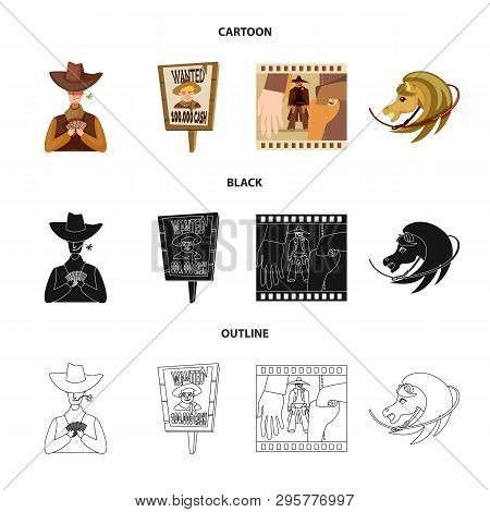 Vector Design Of Texas And History Sign. Collection Of Texas And Culture Stock Symbol For Web.