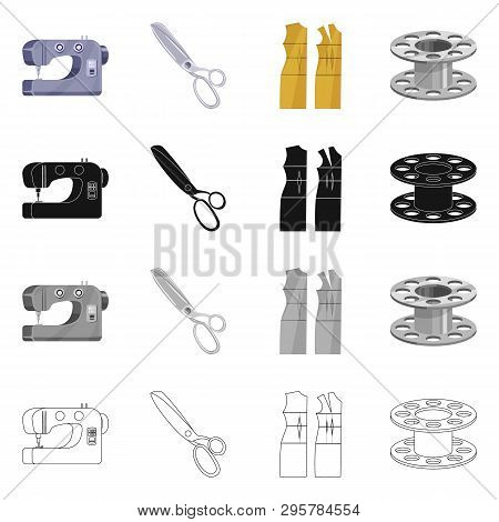Vector Illustration Of Craft And Handcraft Sign. Collection Of Craft And Industry Stock Symbol For W