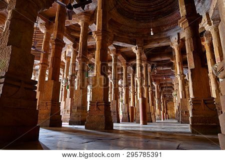 Jama Masijd Mosque In Makaraba, Ahmedabad In The Indian State Of Gujarat