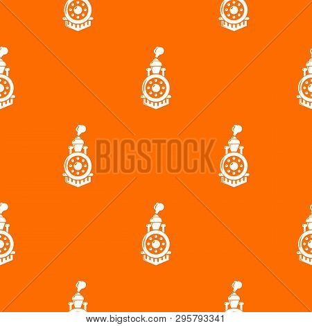 Locomotive Pattern Vector Orange For Any Web Design Best