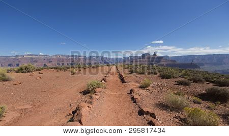 A Part Of The South Kaibak Trail Down In The Grand Canyon, Arizona, Usa.