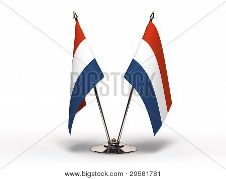 Miniature Flag Netherland(isolated)