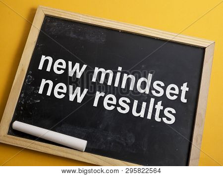 Self Development Motivational Words Quotes Concept, New Mindset Result