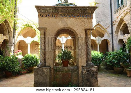 Villa Cimbrone In Ravello Village On The Amalfi Coast, Italy