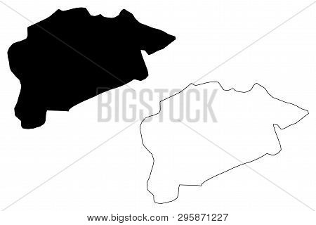Guelma Province (provinces Of Algeria, Peoples Democratic Republic Of Algeria) Map Vector Illustrati