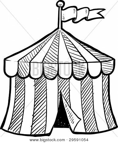 Cirkus telt skitse