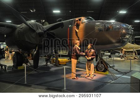 May 30, 2016, Dayton, Oh North American B-25 Mitchell World War Two Aircraft On Display At The Natio