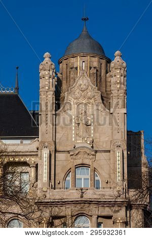 Detail Of The Gresham Palace  An Example Of Art Nouveau Architecture