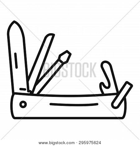 Penknife Icon. Outline Penknife Vector Icon For Web Design Isolated On White Background