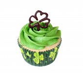 Cupcake do dia de São Patrício