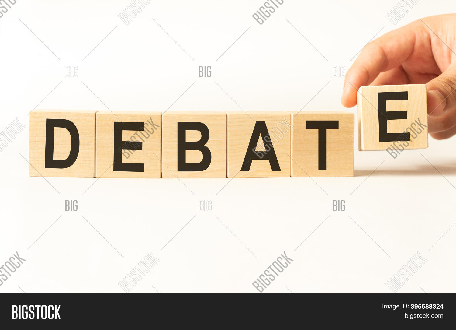 Word Debate. Wooden Image & Photo (Free Trial) Bigstock