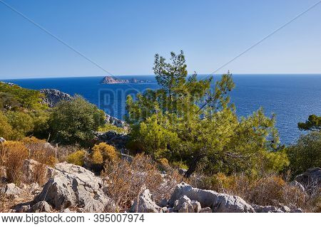 Lycian Way, Walking In Lycian Way. Lycian Way Trail. Hiking In Nature.
