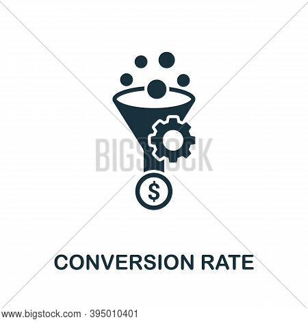 Conversion Rate Icon. Simple Element From Website Development Collection. Filled Conversion Rate Ico