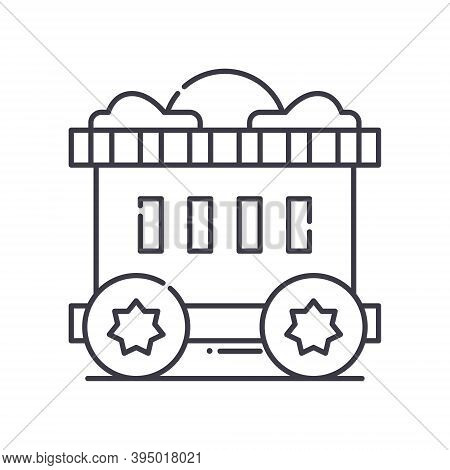 Circus Cage Icon, Linear Isolated Illustration, Thin Line Vector, Web Design Sign, Outline Concept S