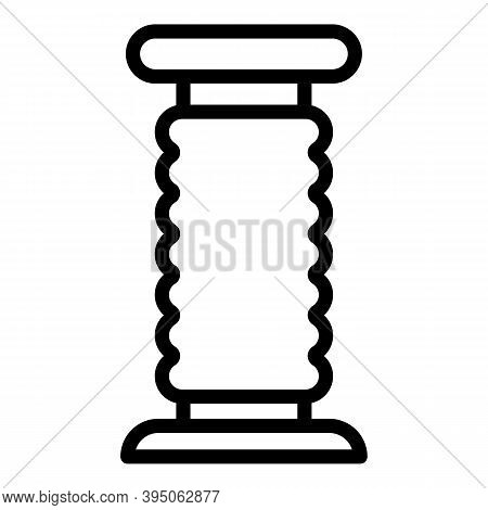 Scratching Post Icon. Outline Scratching Post Vector Icon For Web Design Isolated On White Backgroun