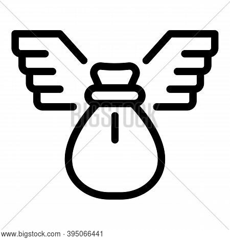 Dividend Company Icon. Outline Dividend Company Vector Icon For Web Design Isolated On White Backgro