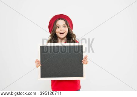 Advertising Copy Space. Back To School Concept. Happy Hours. Good News. School Information. Informin