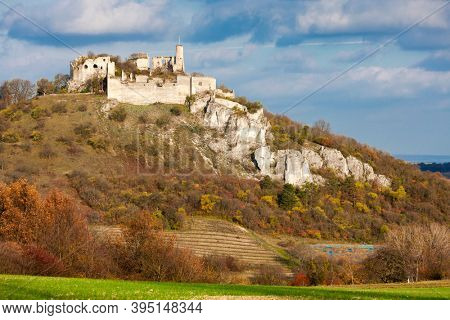 Falkenstein Castle in autumn, Austria