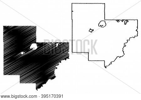 Carver County,  Minnesota (u.s. County, United States Of America, Usa, U.s., Us) Map Vector Illustra