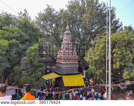 Tuljapur , Maharashtra / India- December 20th 2019 ;inside View Of Famous Temple In Maharashtra Tulj