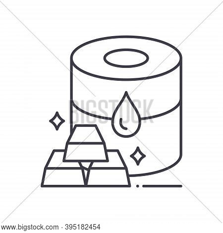 Commodities Icon, Linear Isolated Illustration, Thin Line Vector, Web Design Sign, Outline Concept S