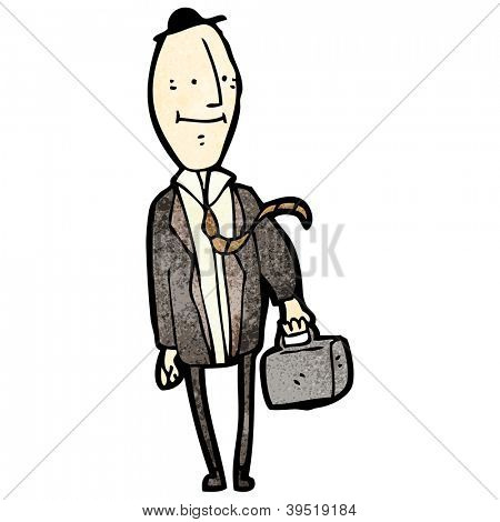 hombre cabeza de huevo Cartoon