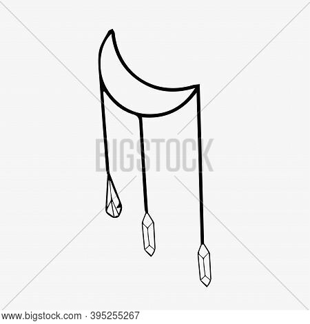 Watercolors, Drawings, Dreamcatcher, Boho Vector Poster Isolated