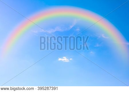 Rainbow Around The Sky . Summer Colorful Heaven