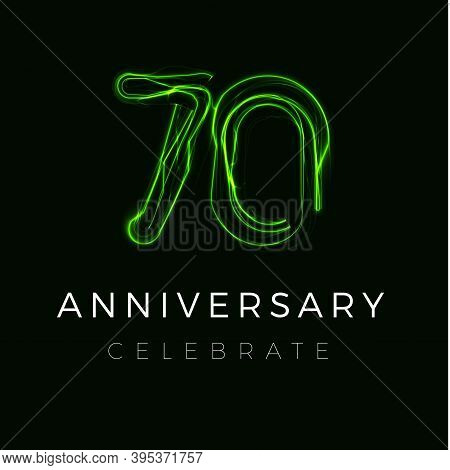 Seventy Anniversary Poster For Party.70th Years Sign.seventieth Birthday Celebrate.discount Seventy 
