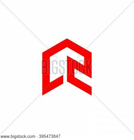 Abstract Letter C2 Arrow Geometric Logo Vector