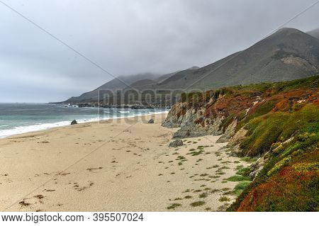 A Beautiful View Of Garrapata State Park Along Big Sur, California In The Usa