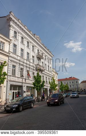 Vilnius, Lithuania - May 12, 2011: Beautifuul Streets Of Vilnius, Capital City Of Lithuania