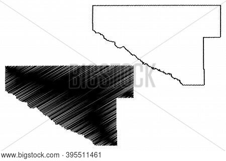 Renville County, Minnesota (u.s. County, United States Of America, Usa, U.s., Us) Map Vector Illustr