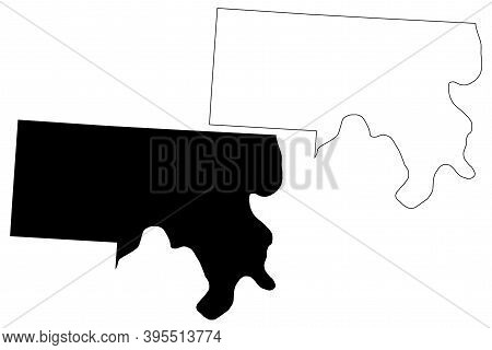 Meigs County, Ohio State (u.s. County, United States Of America, Usa, U.s., Us) Map Vector Illustrat