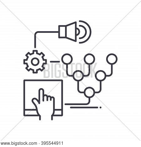 Customer Atribution Icon, Linear Isolated Illustration, Thin Line Vector, Web Design Sign, Outline C