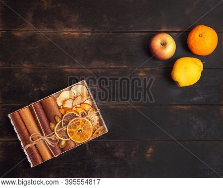 Gift With Healthy Sweets. Sweet Fruit Snacks In A Package - Pastilles And Dried Fruit. Fruit Candy, 