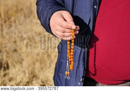 In Turkish Culture, The Rosary, Rosary Culture Is Lingering With The Rosary In Human Hands,