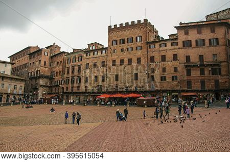 Siena, Italy - May 16, 2013. View Of 