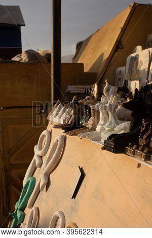 Beautiful Image Of Suvenirs With The Sun In Egypt