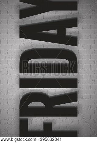 Black Friday Sale Banner For Social Media Stories Vector Illustration