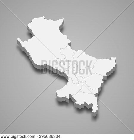 3d Isometric Map Of Cusco Is A Region Of Peru