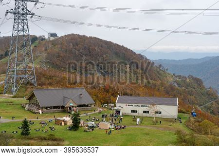 Naeba, Yuzawa, Niigata Prefecture, Japan - Oct 21 2019 : Dragondola Summit Station (naeba-tashiro Go