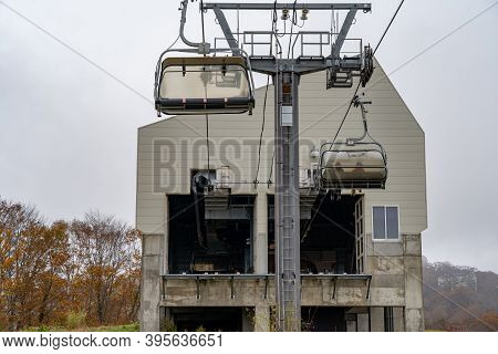 Naeba, Yuzawa, Niigata Prefecture, Japan - Oct 21 2019 : Tashiro Rapid Lift, Tashiro Ski Resort In A